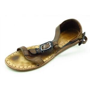 Cole Haan Size 6 AA Brown Gladiator Leather Women Sandal Shoes